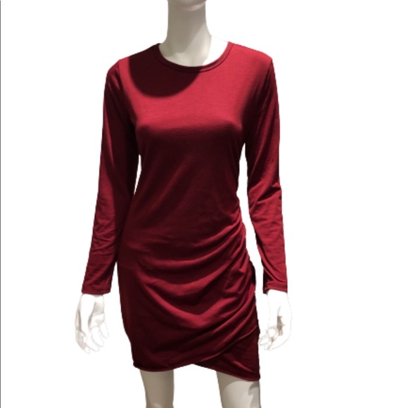 SOLD! Ruched Bodycon Mini T Shirt Dress in Medium, NWT - Picture 6 of 7